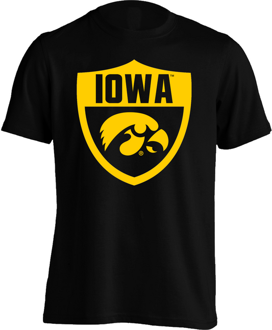Iowa Hawkeyes Shield - Mens Tee