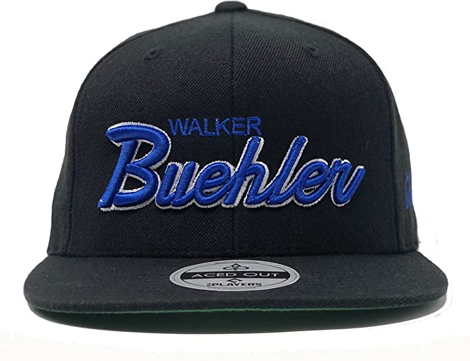 Walker Buehler Script Hat - Black Snapback