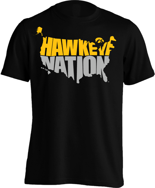 Iowa Hawkeyes Hawkeye Nation - Mens Tee