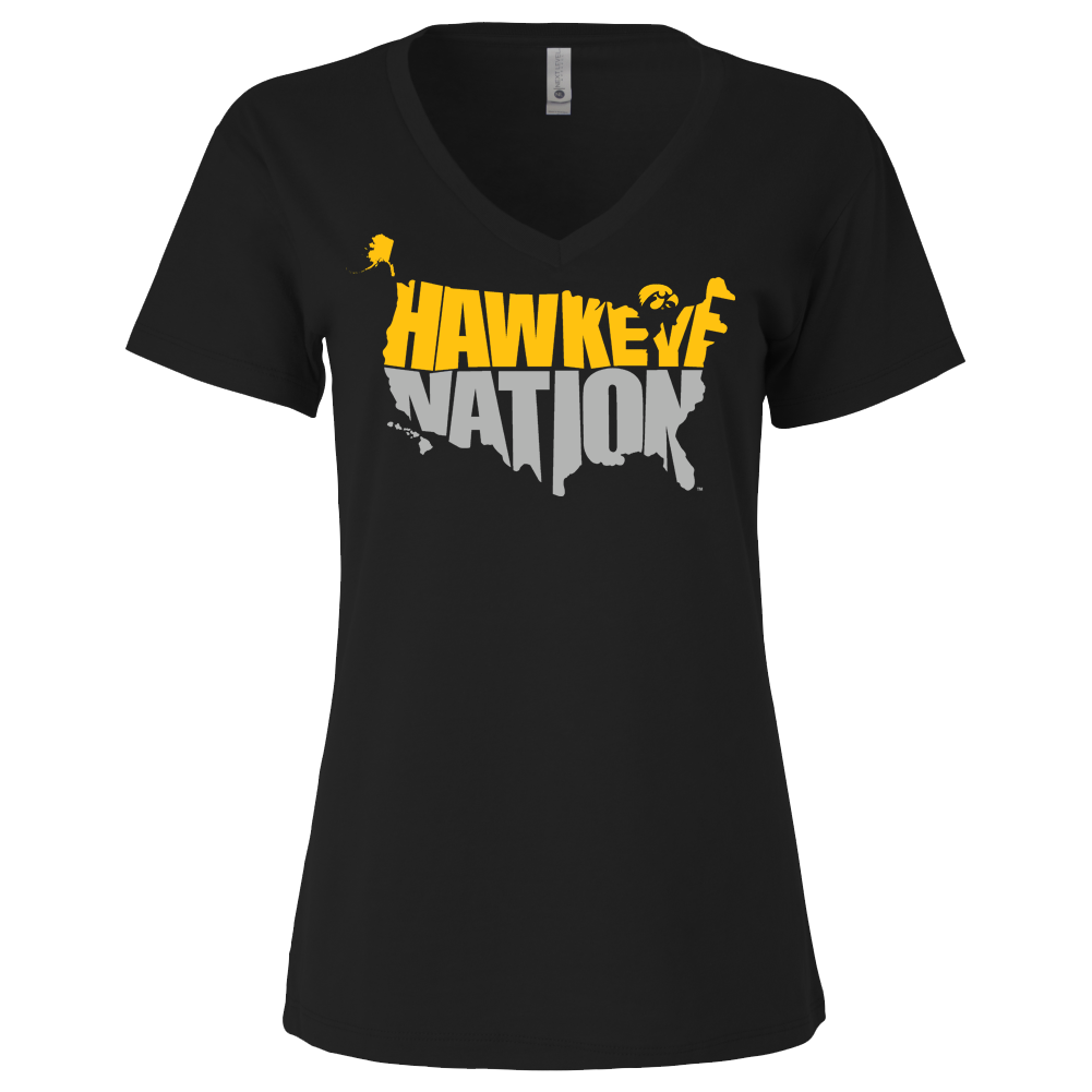 Iowa Hawkeyes Hawkeye Nation - Womens Vneck