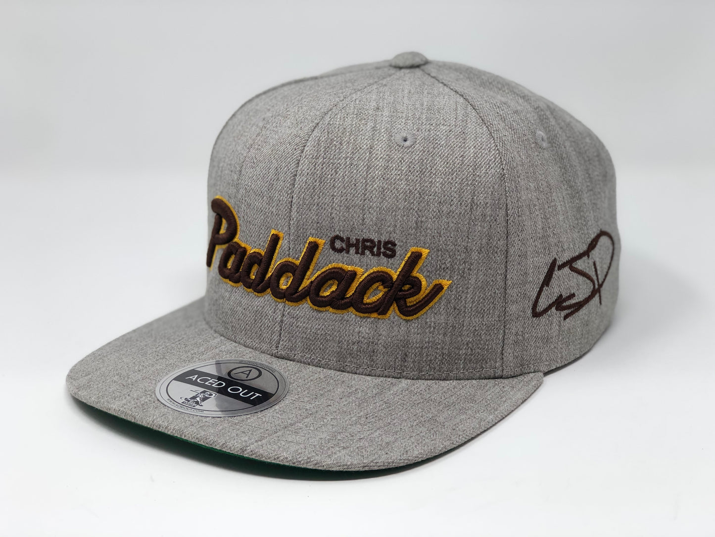 Chris Paddack Script Hat - Grey Snapback