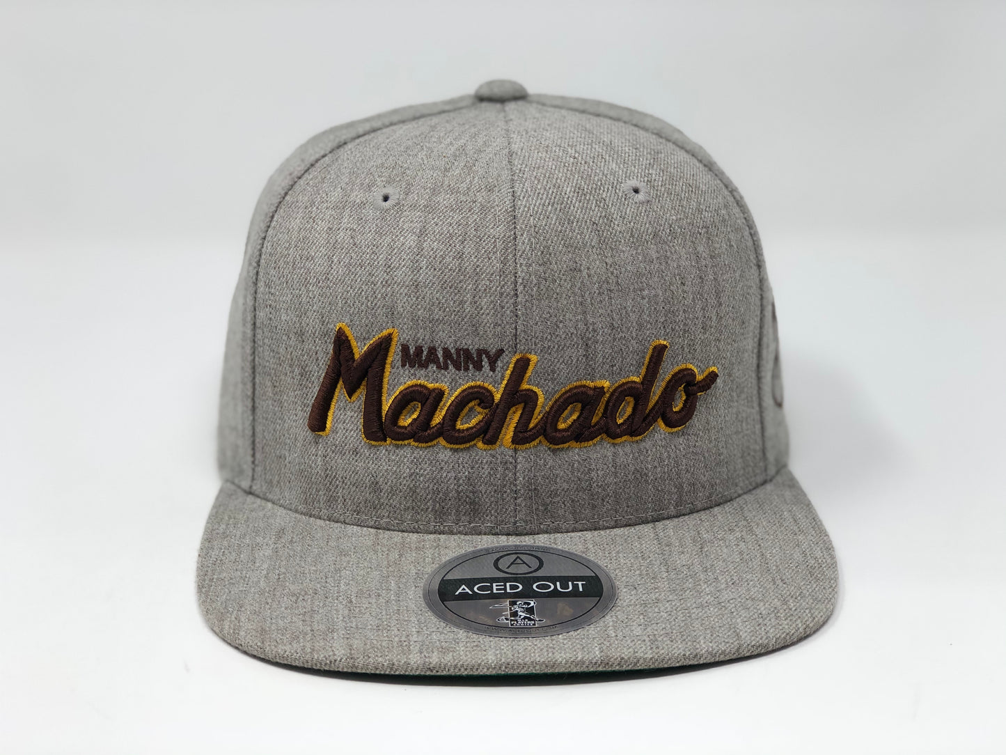 Manny Machado Script Hat - Grey Snapback