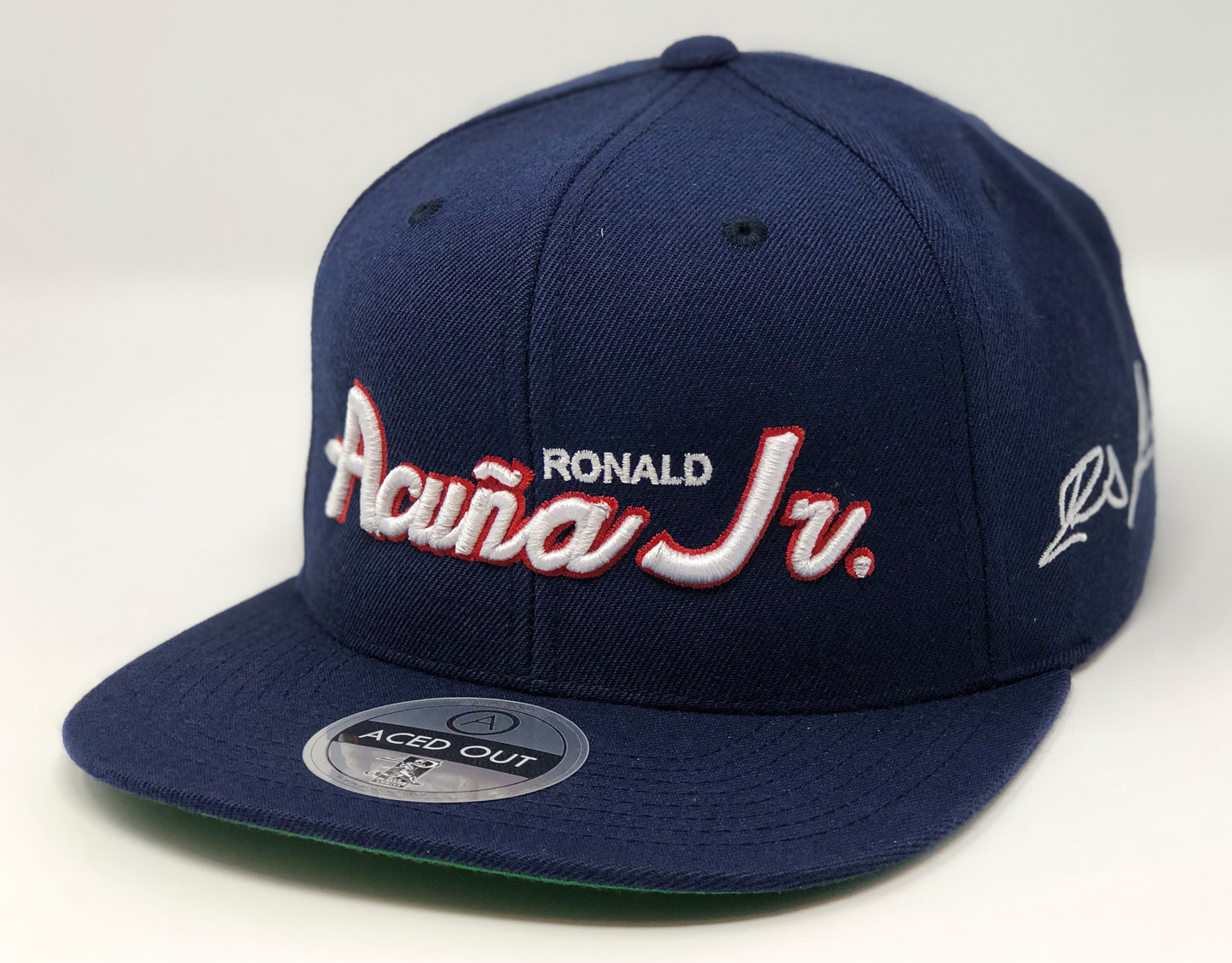 Ronald Acuna Jr Script Hat - Navy Snapback