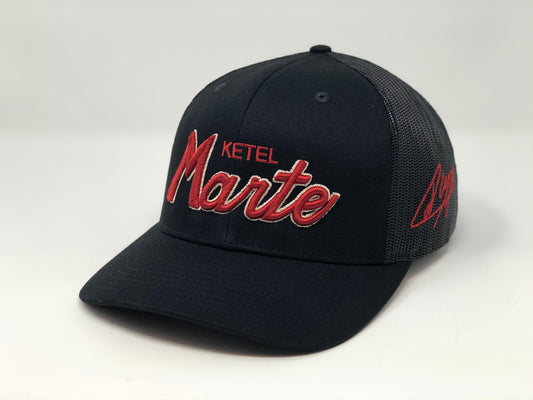 Ketel Marte Script Hat - Black Trucker