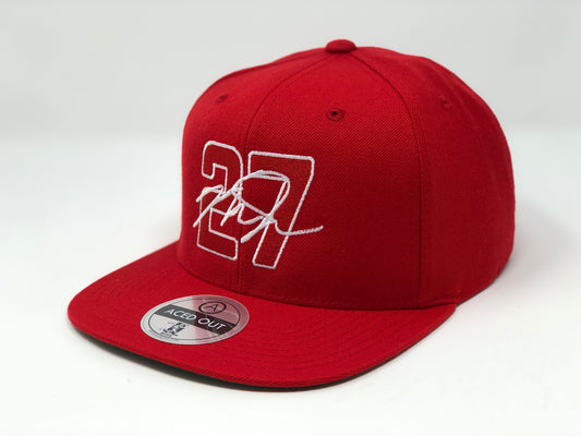 Mike Trout 27 Hat - Red Snapback
