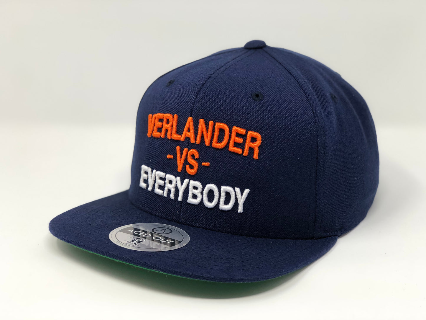 Justin Verlander vs EVERYBODY Hat - Navy Snapback