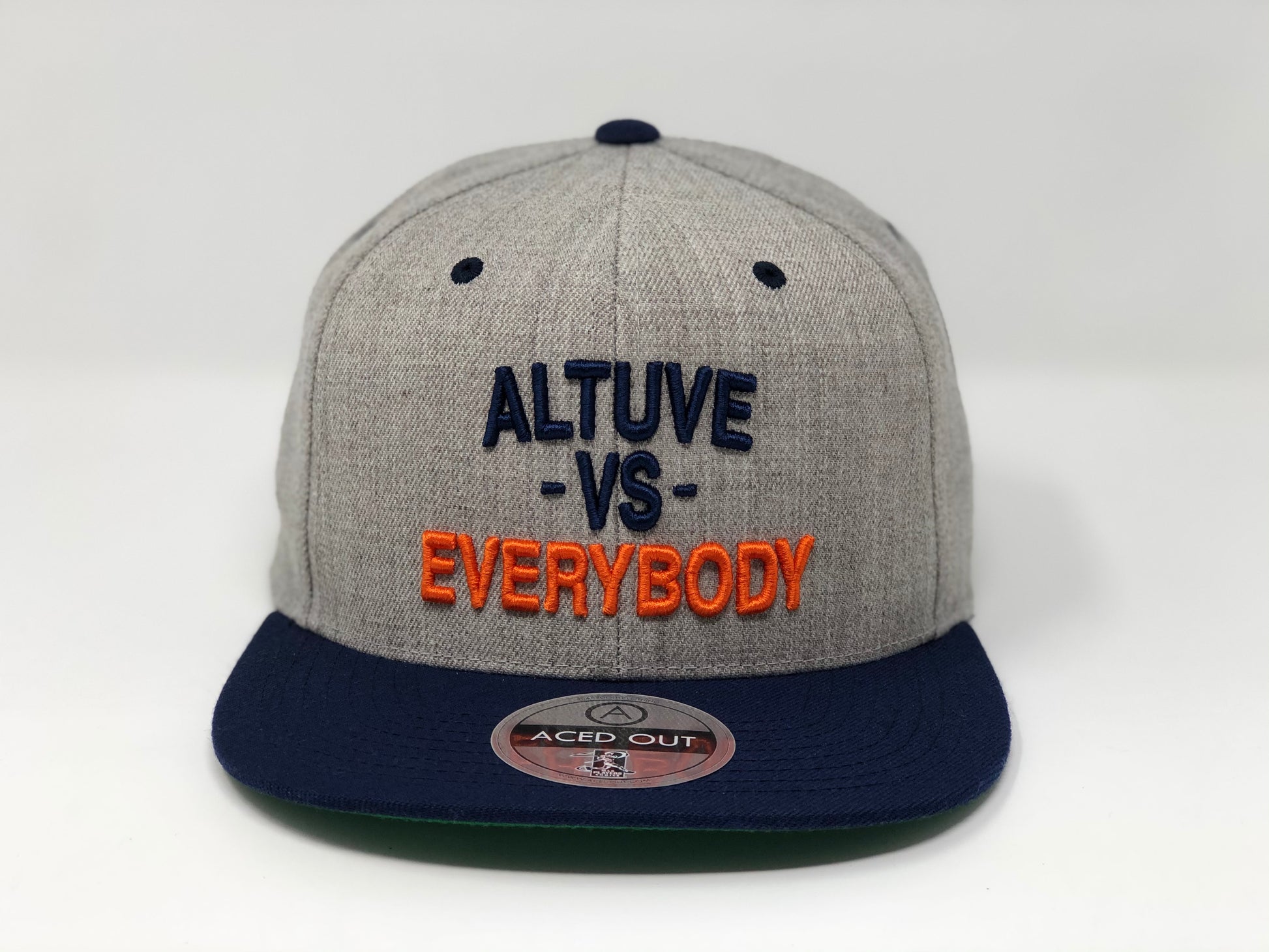 Jose Altuve Vs Everybody Hat - Grey/Navy Snapback
