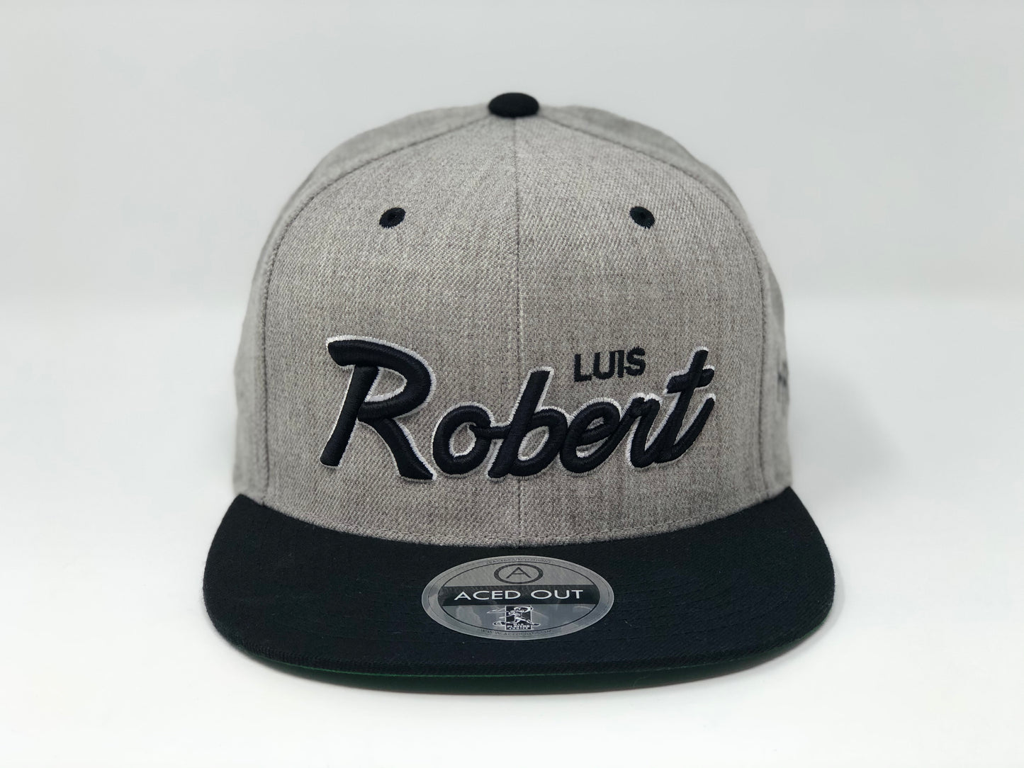 Luis Robert Script Hat -  Grey/Black Snapback