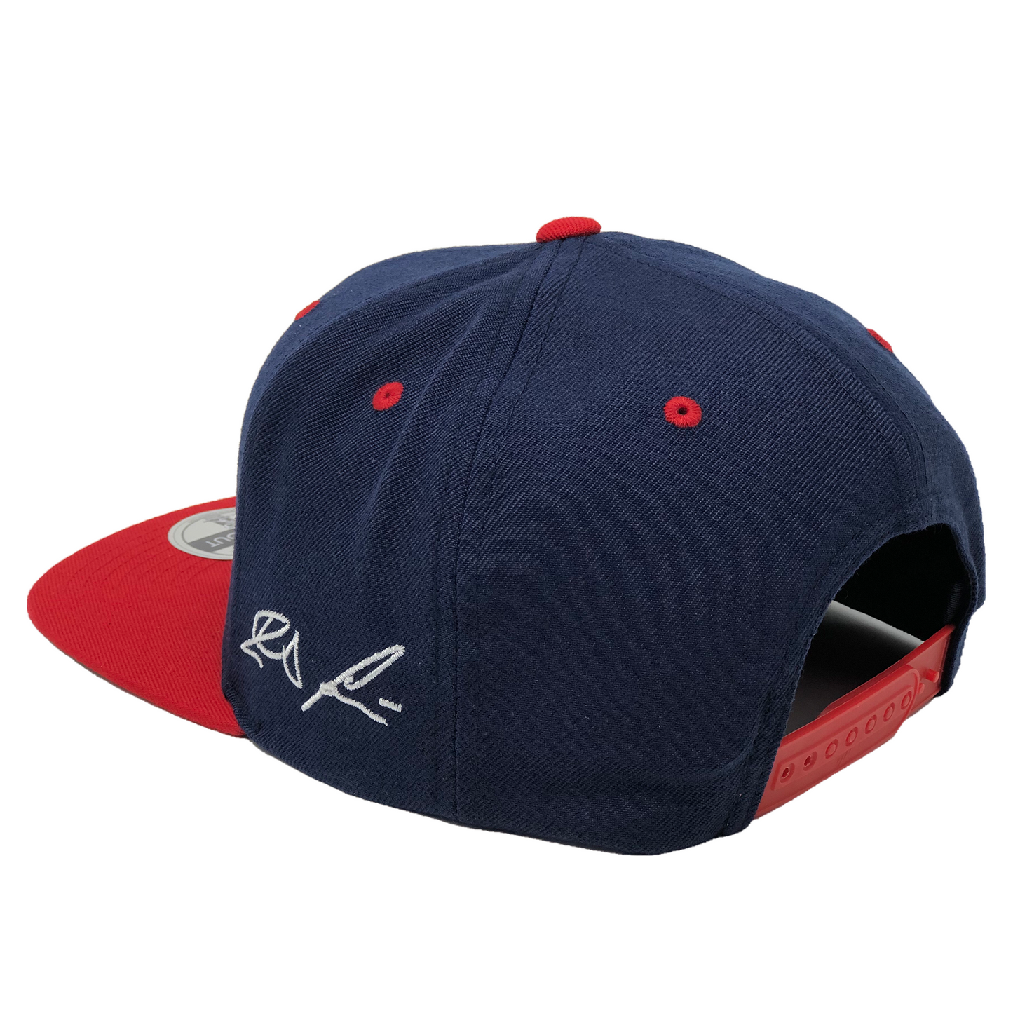 Ronald Acuna Jr Compass Hat - Navy/Red Snapback