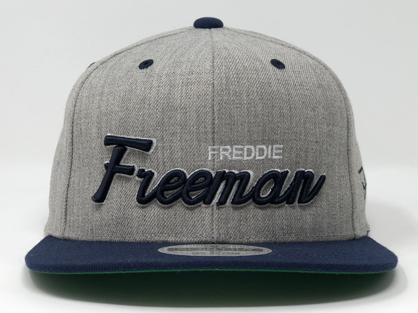 Freddie Freeman Script Hat - Grey/Navy Snapback