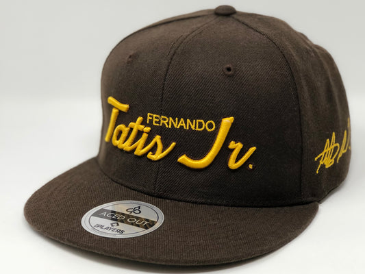 Fernando Tatis Jr Script Hat - Brown Snapback