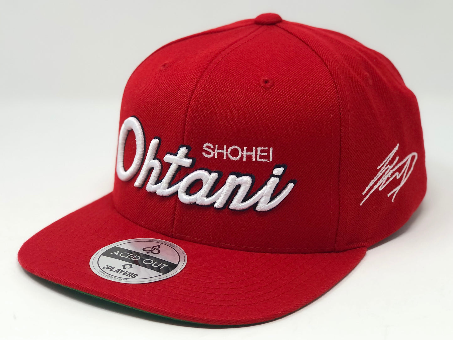 Shohei Ohtani Script Hat - Red Snapback